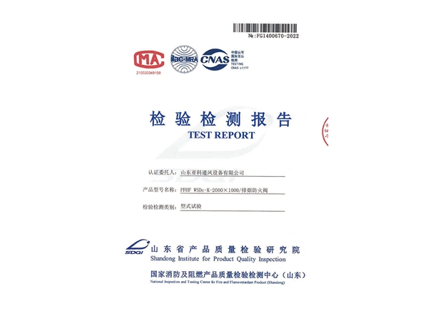 檢驗(yàn)檢測報(bào)告